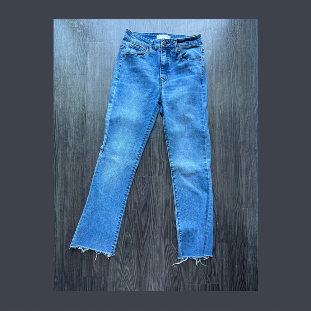 Size 26 Francesca’s Harper Jeans High Rise Cropped Flare